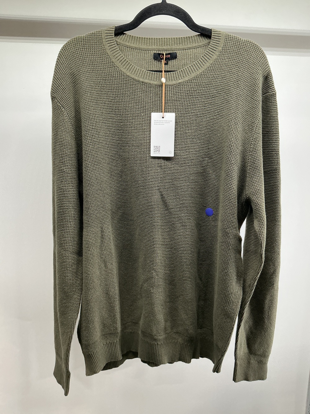 Organic Cotton Cashmere Waffle Crewneck Sweater